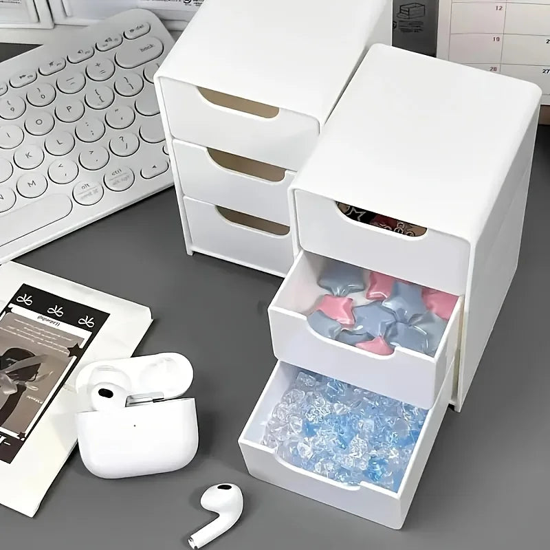 Organisateur de Bureau 3 Niveaux avec Tiroirs