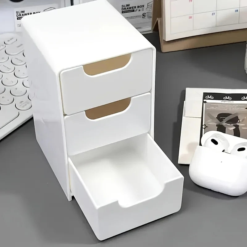 Organisateur de Bureau 3 Niveaux avec Tiroirs