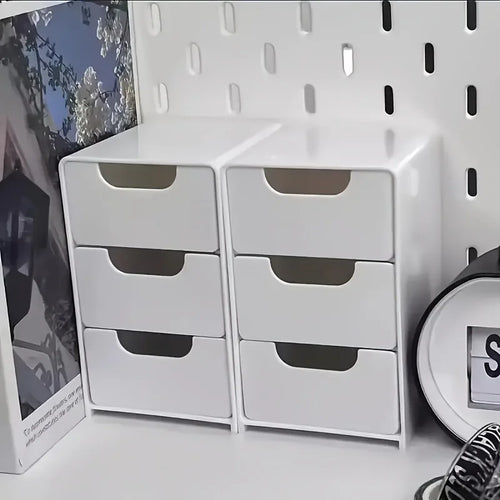 Organisateur de Bureau 3 Niveaux avec Tiroirs