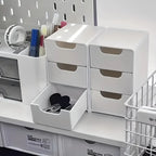Organisateur de Bureau 3 Niveaux avec Tiroirs