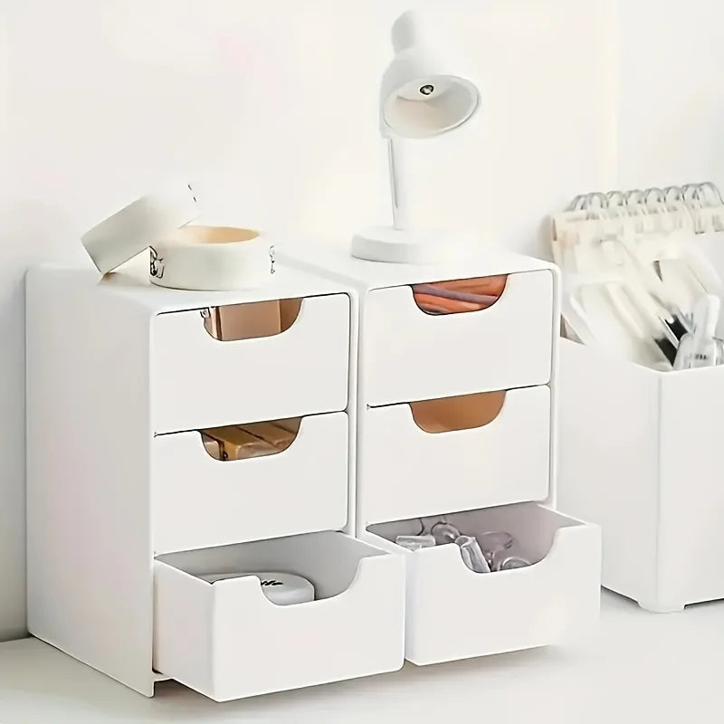 Organisateur de Bureau 3 Niveaux avec Tiroirs
